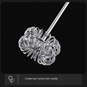 Milk Frother Egg Beater Coffee Frother Household Electric Milk Stirring Battery Handheld Blender 8