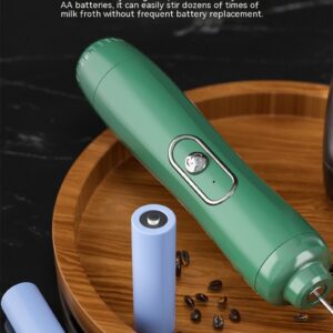 Milk Frother Egg Beater Coffee Frother Household Electric Milk Stirring Battery Handheld Blender 7