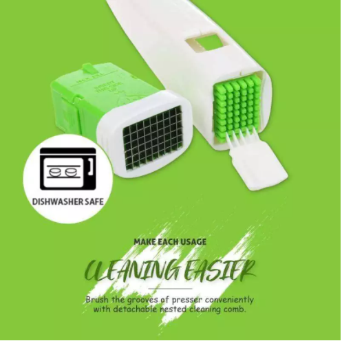 Garlic cube press – view 2