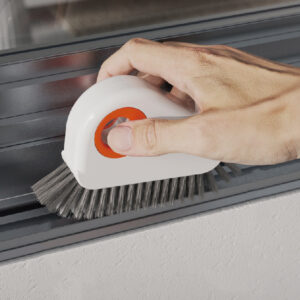 Window track cleaning brush – stiff bristles clean window tracks and corners