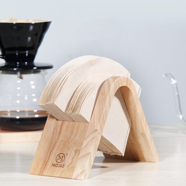 Wooden Coffee Filter Holder for Cone Filters