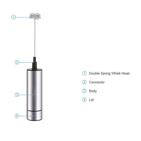 Electric Coffee Blender Milk Frother Handheld Whisk Kitchen Tools — image 3