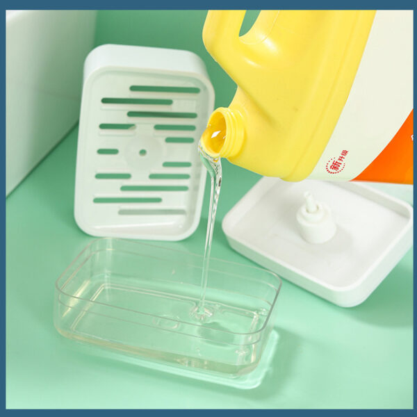 Dish Soap Dispenser & Sponge Holder Caddy – view 4