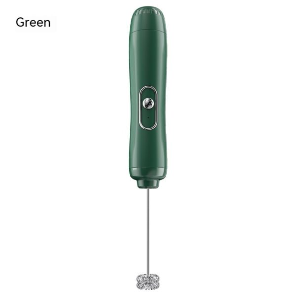 Milk Frother Egg Beater Coffee Frother Household Electric Milk Stirring Battery Handheld Blender — image 2