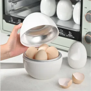 Microwave Egg Cooker for 4 Eggs, Soft or Hard Boiled