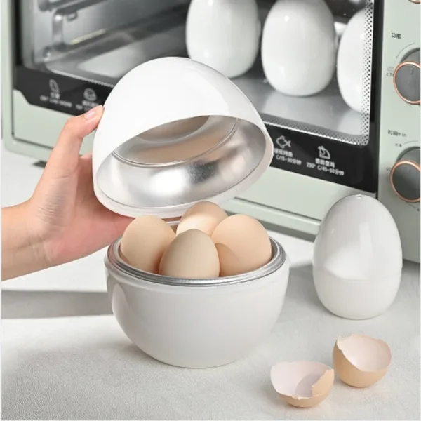 Microwave Egg Cooker for 4 Eggs, Soft or Hard Boiled