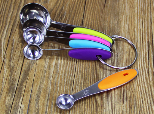 Magnetic Measuring Spoons Set, Stainless Steel – view 4