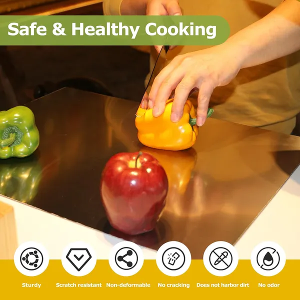 Stainless steel cutting board – view 5