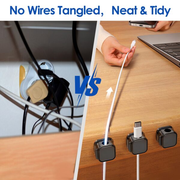 Magnetic cable clips – view 4
