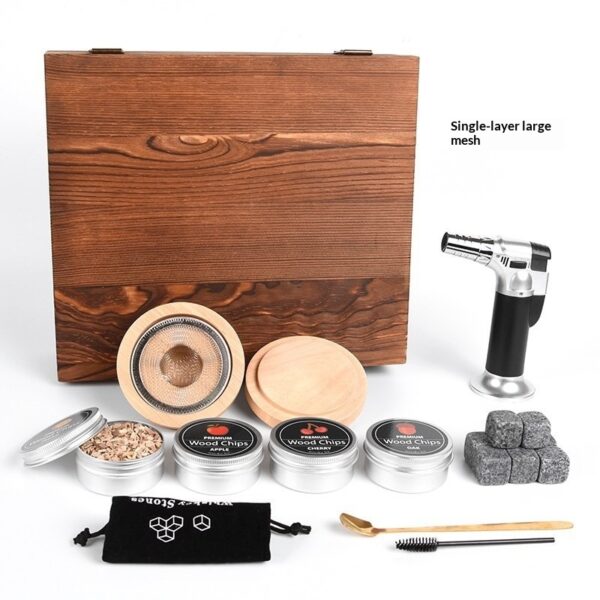 Cocktail Smoker Gift Set in Wooden Box