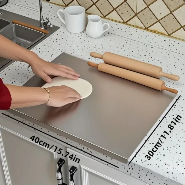 Stainless steel cutting board – view 6