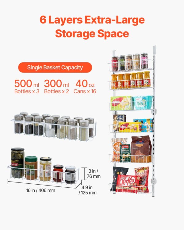 Over the door pantry organizer – view 5