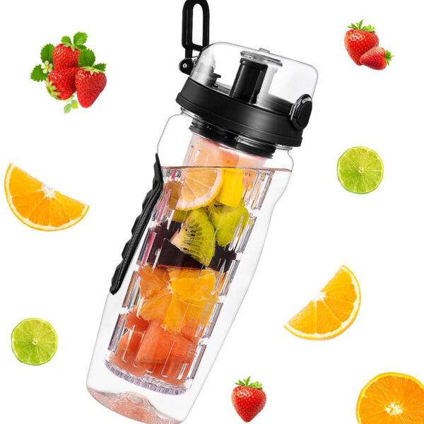 Fruit Infuser Water Bottle, 32 oz Tritan